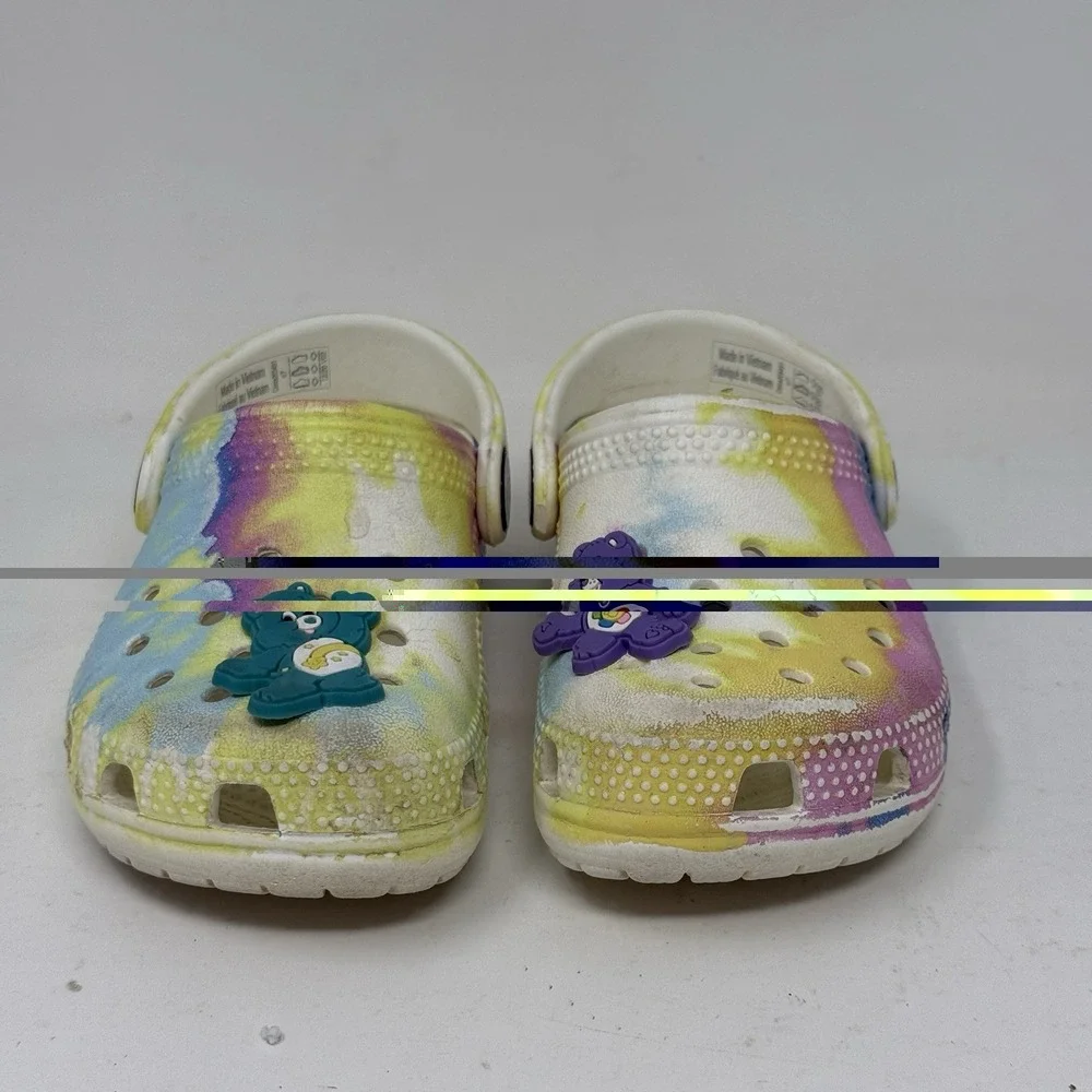 Crocs Unisex Child Classic Clogs Tie Dye Slip On Slides Toddler Kids Size C7